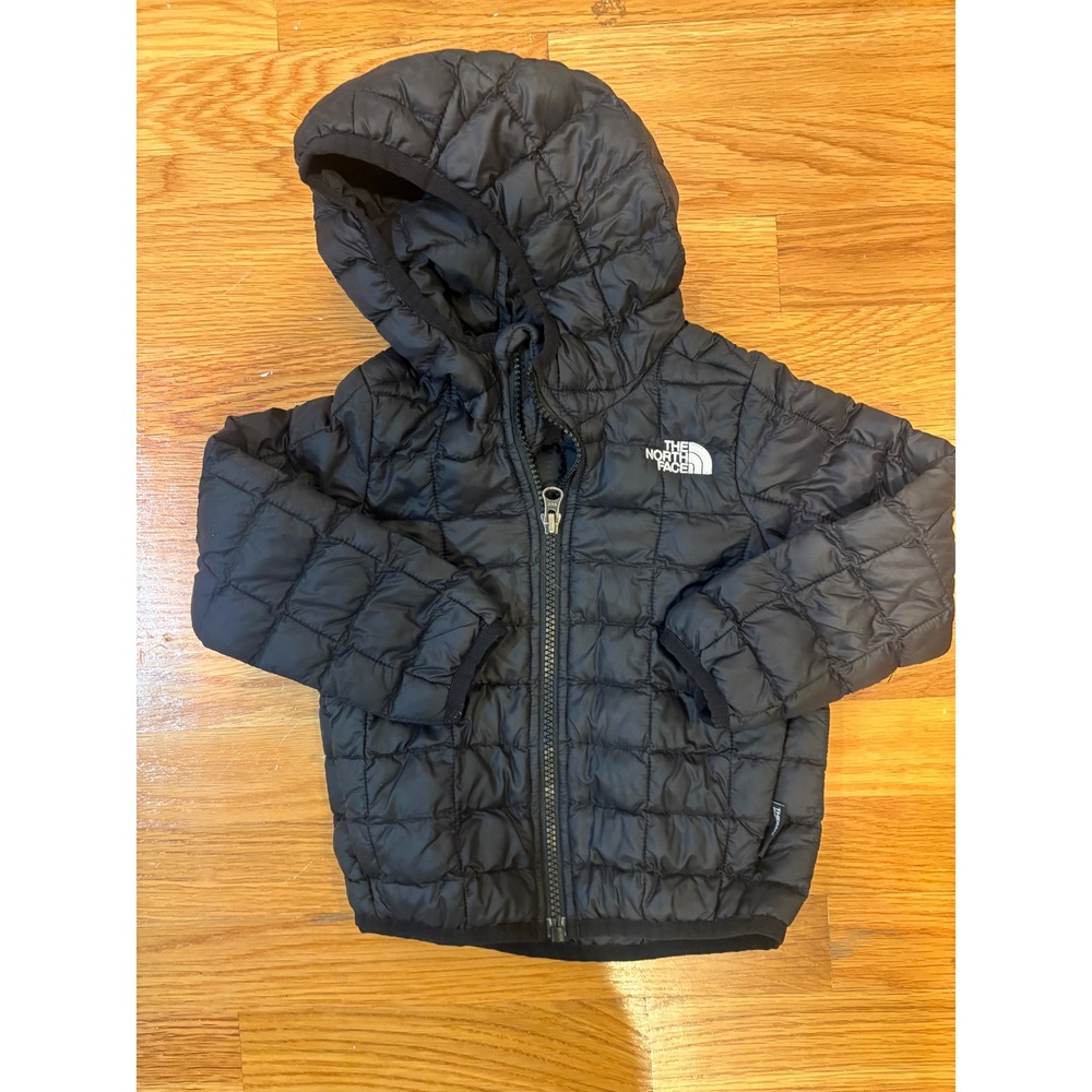 The North Face Toddler ThermoBall Hooded Puffer Jacket Black 2T/2B